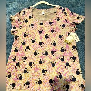 LULAROE DISNEY XL CLASSIC T NWT MINI MOUSE EARS